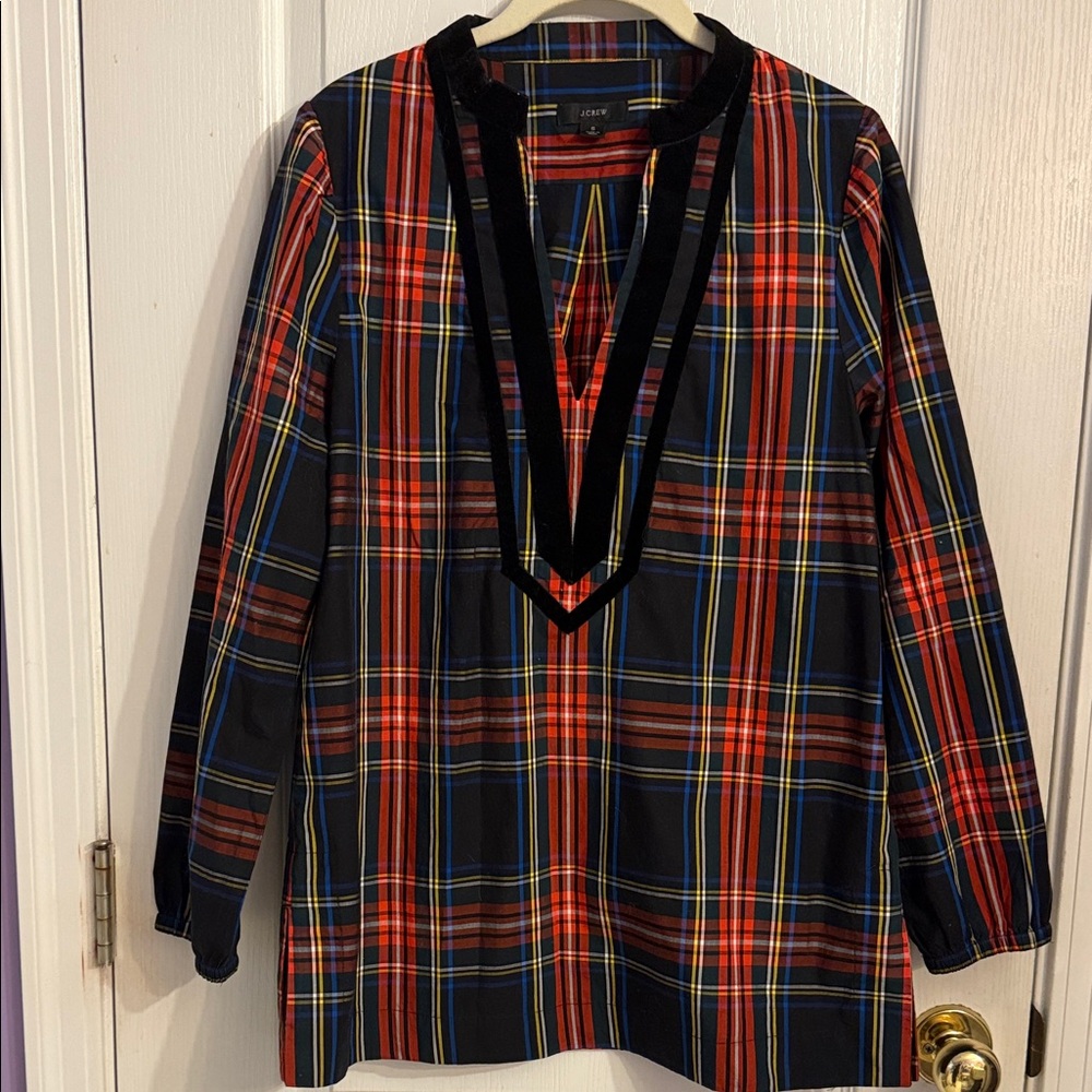 J. Crew Tartan Plaid Tunic